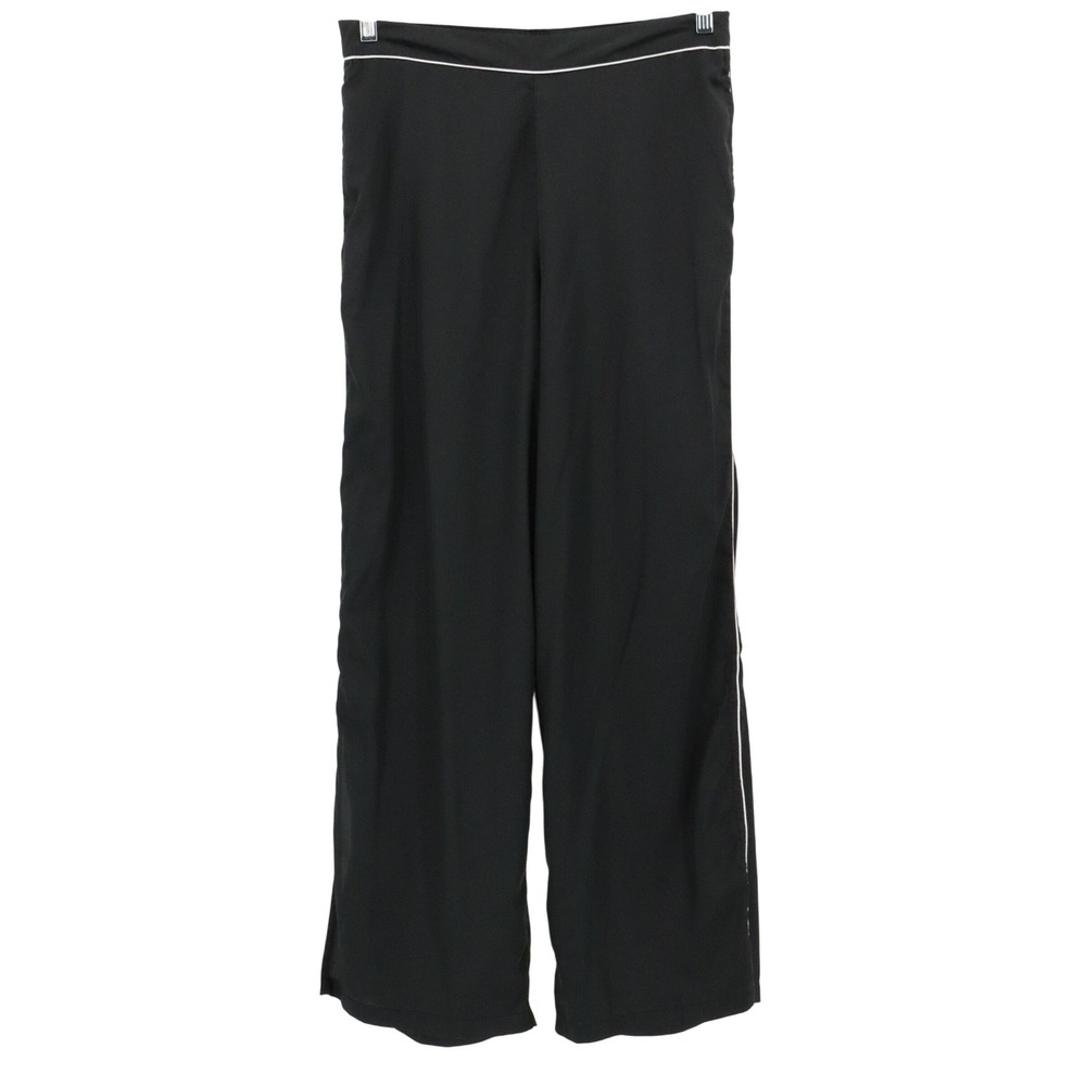 Jason Wu Black Satin Contrast Piping Set Lounge Sleepwear Large - Picture 6 of 12